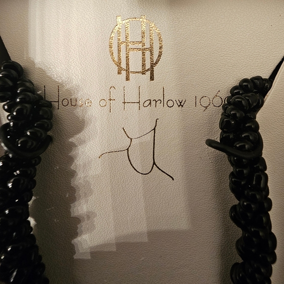 House of Harlow 1960 Iridescent and Black Beaded Necklace - Picture 3 of 5